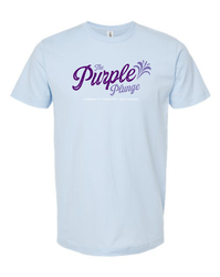 Purple Plunge T-Shirt Light Blue